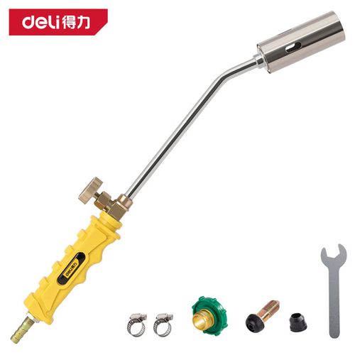 得力噴火槍dl415130d噴火焊槍燒肉燒豬毛高溫?zé)崛燮鲊姌?0型單開(kāi)關(guān) dl
